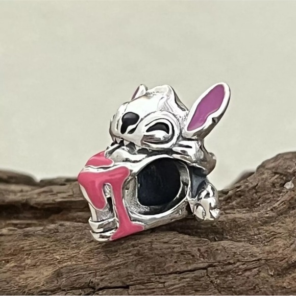 NWOT Authentic Pandora #793189C01 Disney Stitch Birthday Cake Charm - Picture 3 of 4